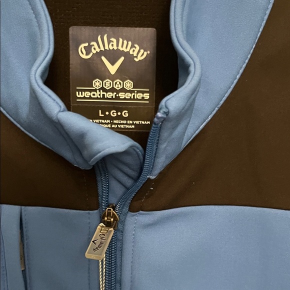 Callaway Men's Blue and Black Jacket large New - Picture 6 of 8